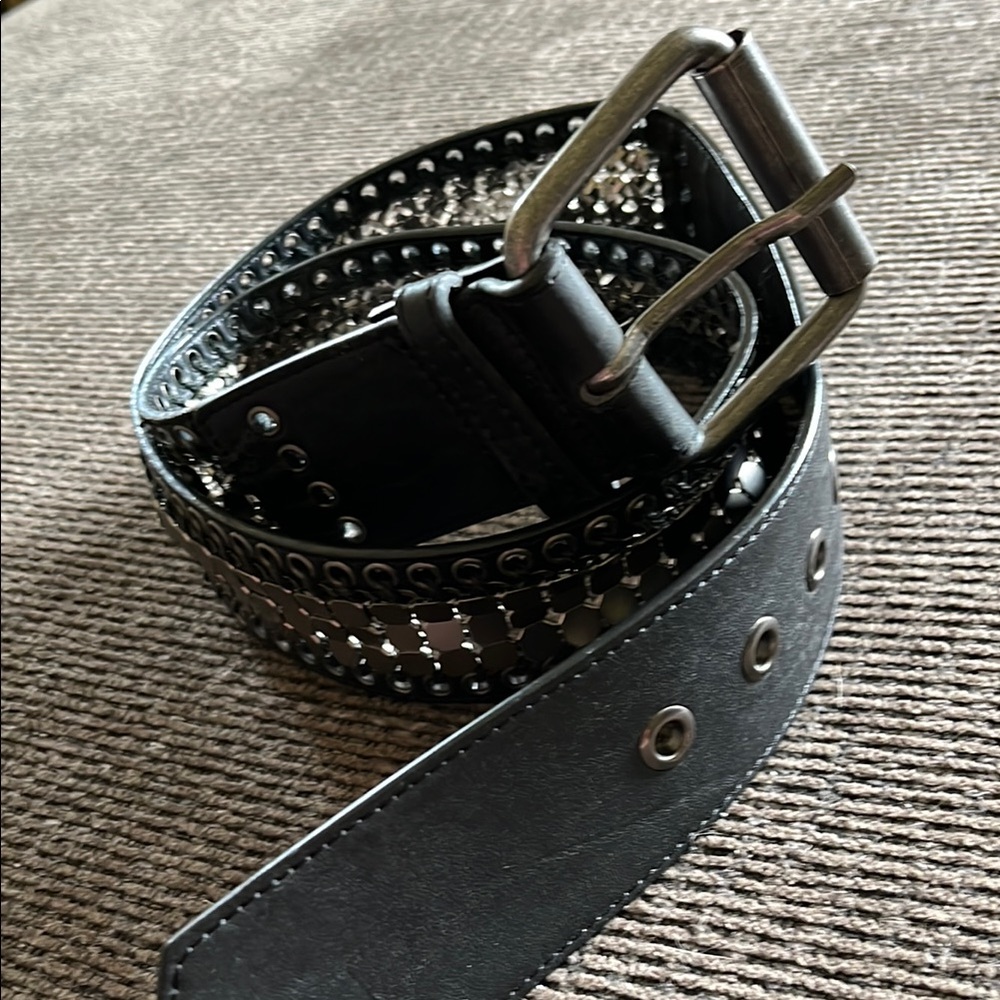 Bershka Black Leather Belt